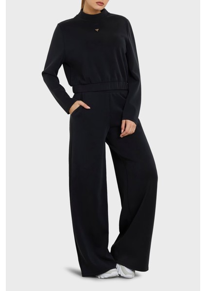 Olympe Regular Fit Normal Bel Bol Paça Pantolon V4YB07KCAY2 Bayan Pantolon V4YB07 Kcay2 Jblk fiyatları