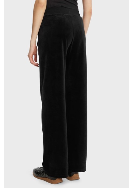 Couture Taşlı Regular Fit Yüksek Bel Kadife Jogger Pantolon V3BB26K0232 Bayan Pantolon V3BB26 K0232 Jblk modelleri