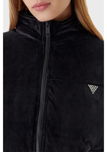 Couture Taşlı Regular Fit Dik Yaka Kısa Mont V4BL03K0232 Bayan Mont V4BL03 K0232 Jblk indirimleri
