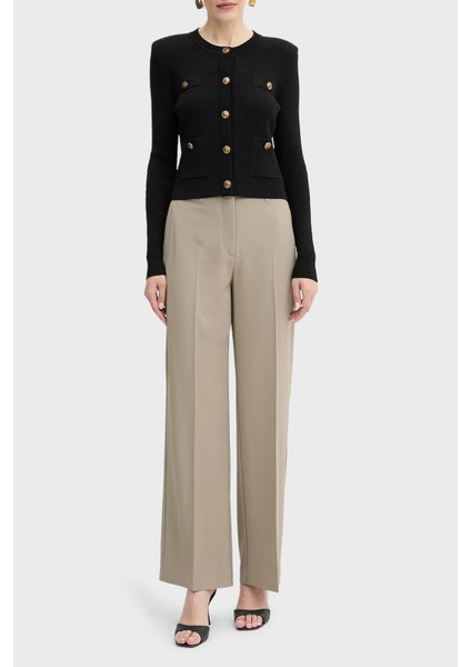 Ls Cn Emmie Regular Fit Bisiklet Yaka Düğmeli Triko Hırka W5YR09Z0130 Bayan Hırka W5YR09 Z0130 Jblk fiyatları