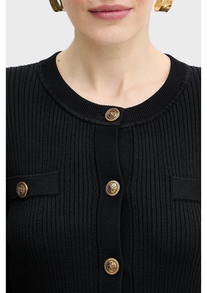 Ls Cn Emmie Regular Fit Bisiklet Yaka Düğmeli Triko Hırka W5YR09Z0130 Bayan Hırka W5YR09 Z0130 Jblk indirimleri