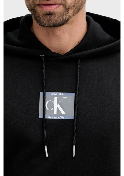 Logolu Pamuklu Regular Fit Kapüşonlu Sweat LV04RC286GUB1 Erkek Sweat LV04RC286G Ub1 modelleri