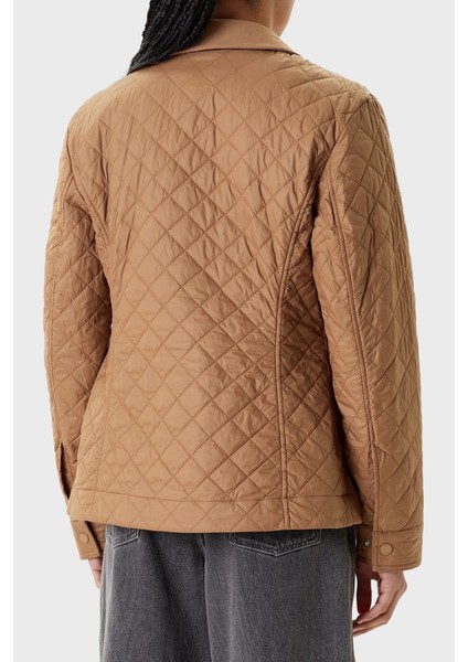 Kapitoneli Regular Fit Klasik Yaka Dolgulu Mont Bayan Mont WW0WW45641 Gwa modelleri