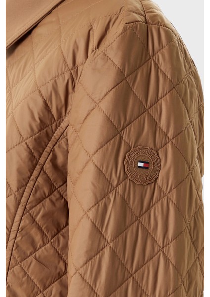 Kapitoneli Regular Fit Klasik Yaka Dolgulu Mont Bayan Mont WW0WW45641 Gwa fırsatları