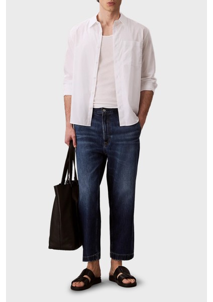 Pamuklu Tapered Fit Yüksek Bel Jeans LV04RC740GX87 Erkek Kot Pantolon LV04RC740G X87