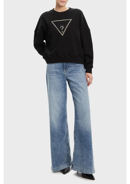 Cn Rachele Pamuklu Regular Fit Üçgen Logolu Sweat W5YQ04KC8I0 Bayan Sweat W5YQ04 KC8I0 Jblk fiyatları
