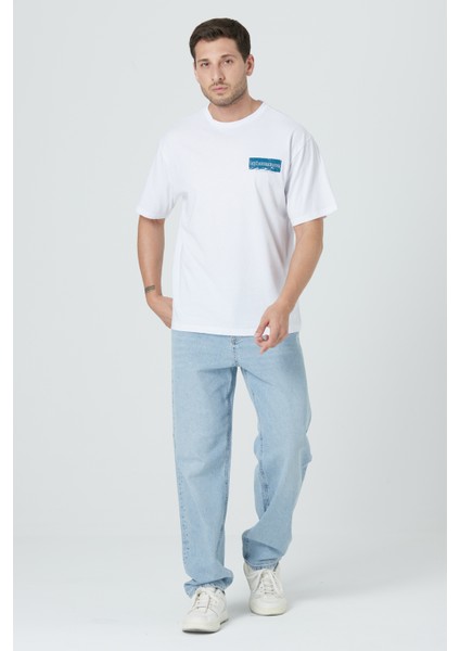 %100 Pamuk Erkek Relax Fit Rahat Kalıp Bisiklet Yaka Basic Düz Kısa Kollu Baskılı Tişört TNT-011 fiyatları