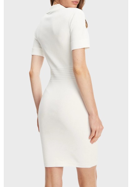 Ss Felicity Slim Fit Mono Yaka Düğme Detaylı Mini Elbise W5YK29Z0130 Bayan Elbise W5YK29 Z0130 G012 modelleri