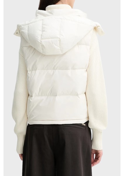 Kapitoneli Boxy Fit Kapüşonlu Şişme Yelek LV047D500GVDV Bayan Yelek LV047D500G Vdv modelleri