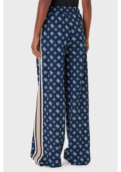 Peony 4g Logo Baskılı Regular Fit Yüksek Bel Jogger Pantolon V5YB10K0282 Bayan Pantolon V5YB10 K0282 Fbbq modelleri