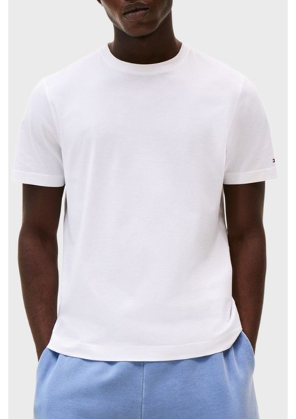 % 100 Pamuk Regular Fit Bisiklet Yaka T Shirt Erkek T Shirt MW0MW39779 Ybr