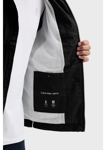 Logolu Oversize Fit Dik Yaka Ceket LV04RC505GUB1 Erkek Ceket LV04RC505G Ub1 fırsatları