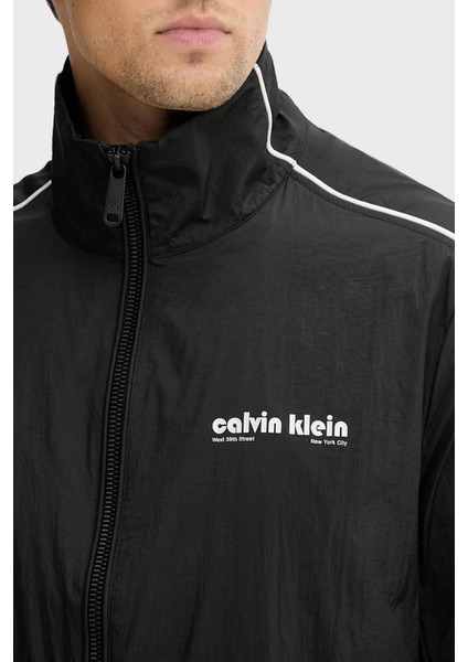 Logolu Oversize Fit Dik Yaka Ceket LV04RC505GUB1 Erkek Ceket LV04RC505G Ub1 indirimleri