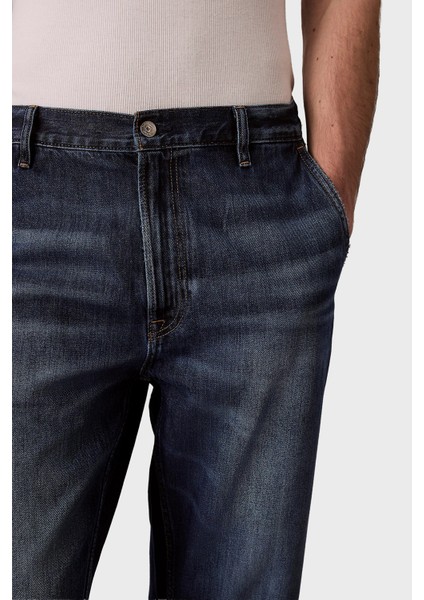 Pamuklu Tapered Fit Yüksek Bel Jeans LV04RC740GX87 Erkek Kot Pantolon LV04RC740G X87 indirimleri