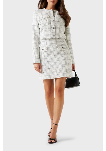 Annamaria Regular Fit Tüvit Mini Kalem Etek W5YD15WHDB2 Bayan Etek W5YD15 Whdb2 F0LL fiyatları