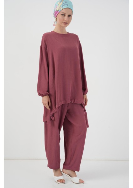 6682 Tunik Pantolon Ikili Takım - Gül Kurusu modelleri