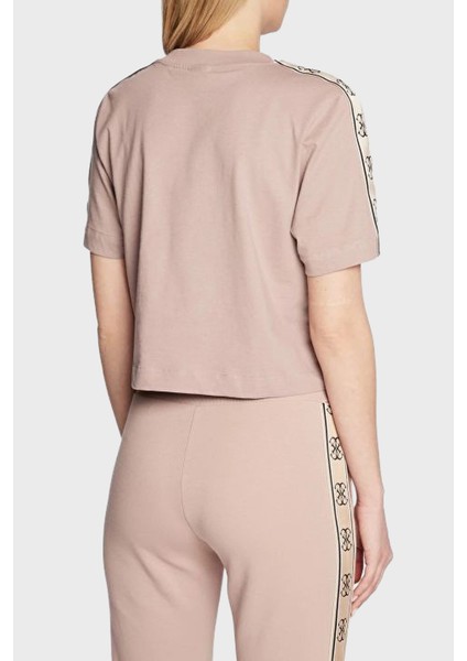 Britney Logolu % 100 Pamuk Bisiklet Yaka Crop T Shirt V3RI08I3Z14 Bayan T Shirt V3RI08 I3Z14 A90F modelleri