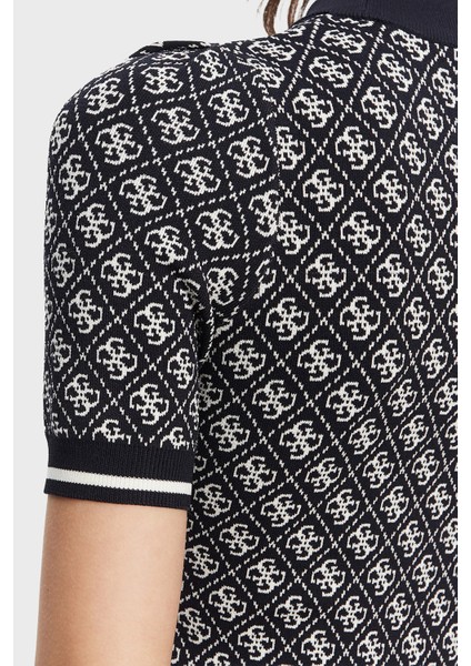 Ss Lise Slim Fit Bisiklet Yaka Logo Desenli Mini Elbise W3YK39Z37K0 Bayan Elbise W3YK39 Z37K0 Fbcf indirimleri