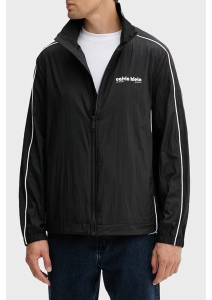 Logolu Oversize Fit Dik Yaka Ceket LV04RC505GUB1 Erkek Ceket LV04RC505G Ub1