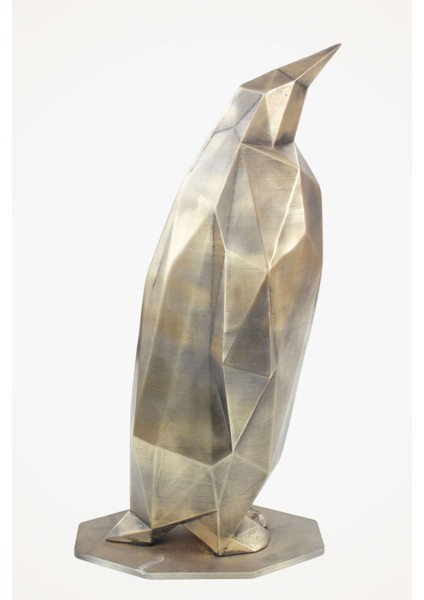 Dekoratif Penguen Biblo Heykel El Yapımı Hediyelik Süs Eşyası Poly Model Tasarım Ürünü