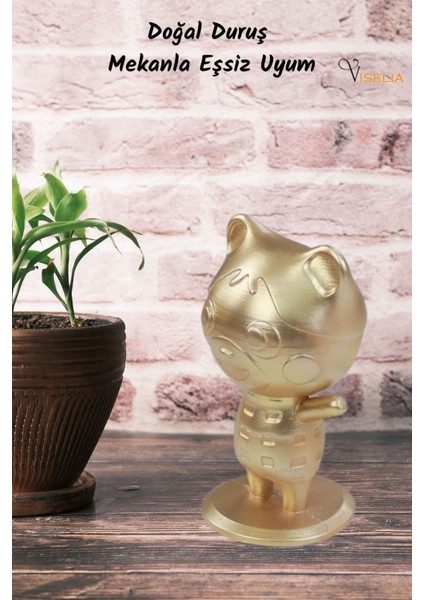 Dekoratif Küçük Ayı Biblo Heykel El Yapımı Hediyelik Süs Eşyası Sevimli Model Tasarım Ürünü