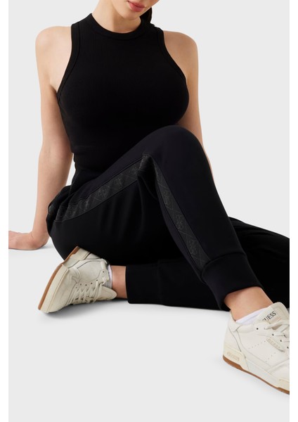 New Victoire Regular Fit Ribanalı Paça Logo Şeritli Pantolon W5YB11KBYE2 Bayan Pantolon W5YB11 Kbye2 Jblk fırsatları