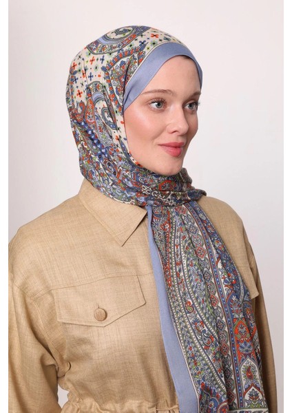 Indigo Luven Sara Etnik Desenli Şal modelleri
