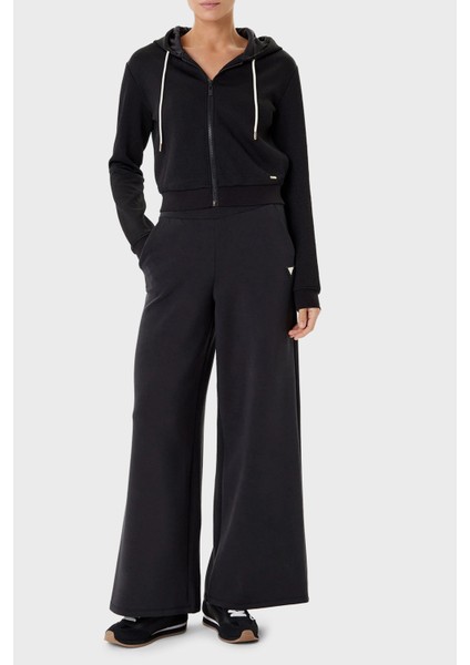 3D Peony Jakarlı Regular Fit Kapüşonlu Crop Sweat V5YQ06KBSL2 Bayan Sweat V5YQ06 Kbsl2 FJ8A fiyatları