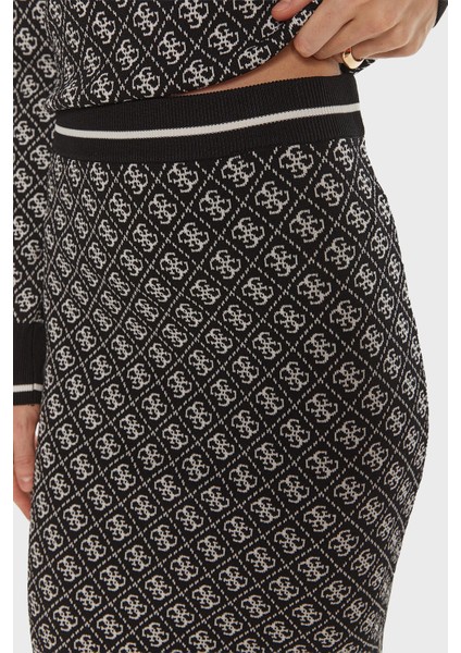 Lise Tamamı Logolu Slim Fit Normal Bel Triko Mini Etek W4BD53Z37K0 Bayan Etek W4BD53 Z37K0 Fbcf fırsatları