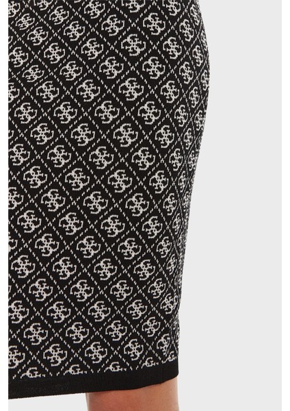 Lise Tamamı Logolu Slim Fit Normal Bel Triko Mini Etek W4BD53Z37K0 Bayan Etek W4BD53 Z37K0 Fbcf indirimleri