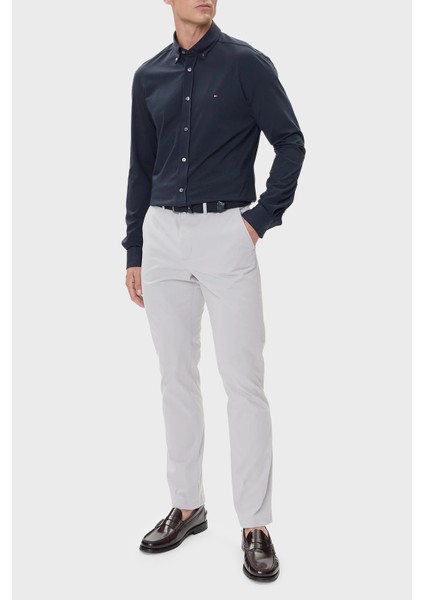 Pamuklu Regular Fit Düğmeli Yaka Uzun Kollu Gömlek Erkek Gömlek MW0MW39418 Dw5 fiyatları