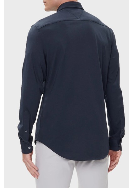 Pamuklu Regular Fit Düğmeli Yaka Uzun Kollu Gömlek Erkek Gömlek MW0MW39418 Dw5 modelleri