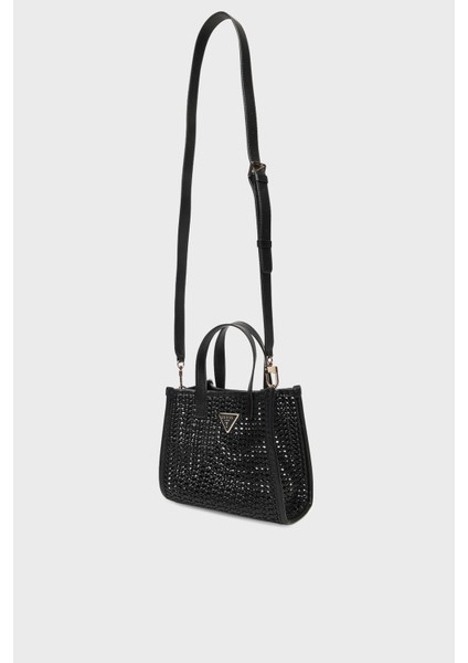 Brigitta Hasır Görünümlü Çıkarılabilir Askılı Mini Çanta HWWZ7206770 Bayan Çanta HWWZ72 06770 Bla