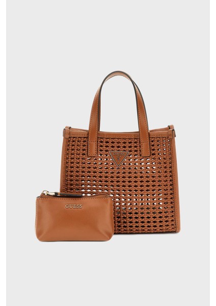 Brigitta Hasır Görünümlü Çıkarılabilir Askılı Mini Çanta HWWZ7206770 Bayan Çanta HWWZ72 06770 Cog