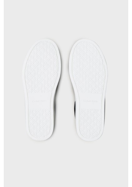 Hakiki Deri ve Süet Karışımlı Sneaker Ayakkabı YM0YM014290GM Erkek Ayakkabı YM0YM01429 0gm