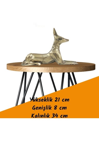 Dekoratif Köpek Biblo Heykel El Yapımı Doberman Hediyelik Süs Eşyası Poly Model Tasarım Ürünü