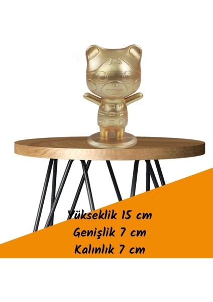 Dekoratif Küçük Ayı Biblo Heykel El Yapımı Hediyelik Süs Eşyası Sevimli Model Tasarım Ürünü
