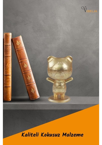 Dekoratif Küçük Ayı Biblo Heykel El Yapımı Hediyelik Süs Eşyası Sevimli Model Tasarım Ürünü