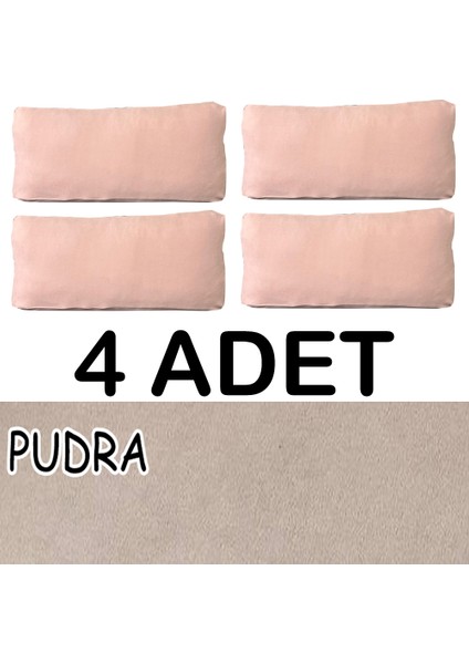 Süet Detaylı Angora Kumaş 4 Adet Sırt Minderi Kılıfı fiyatları
