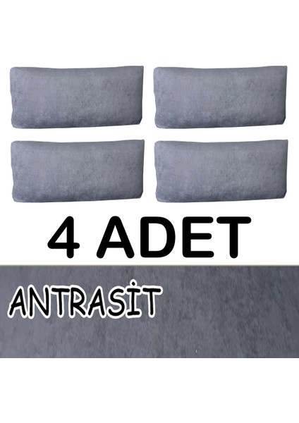 Süet Detaylı Angora Kumaş 4 Adet Sırt Minderi Kılıfı fiyatları