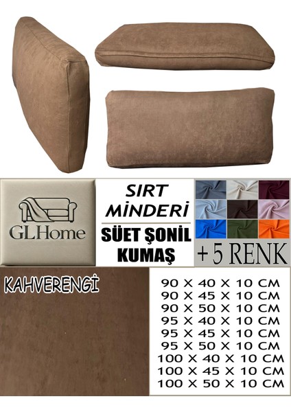 Süet Detaylı Angora Kumaş 4 Adet Sırt Minderi Kılıfı