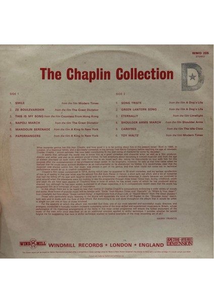 The Chaplin Collection Lp fiyatları