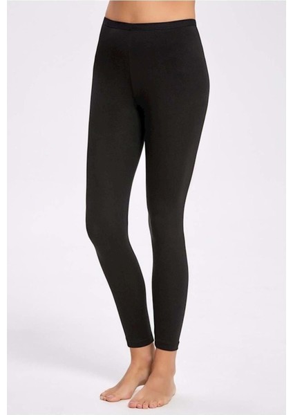 Kadın Gri Likralı Uzun Tayt 2li Paket 2245