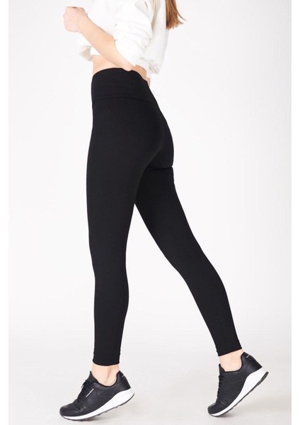 Kadın Siyah Yüksek Bel Toparlayıcı Tayt fırsatları