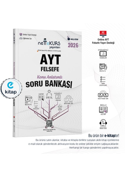 AYT Felsefe Konu Anlatımlı Akıllı Soru Bankası E-Kitap