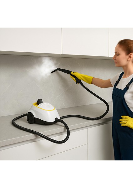 Es 2000WATT Buharlı Temizleyici 21 Parça Beyaz modelleri