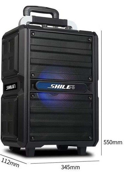 Shile SL-2017 50 Watt Taşınabilir Seyyar Aktif Amfi Hoparlör Kablosuz El + Yaka Mikrofonlu Usb+Sd+Bt Kumandalı modelleri