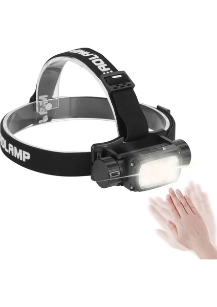 Imountek Şarj Edilebilir Hareket Sensörlü 2000LMS LED Kafa Lambası Kamp El Feneri 9 Mod P50