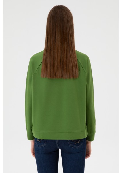Kadın Yeşil Sweatshirt 50313610-VR054 indirimleri