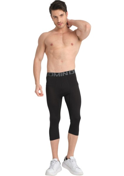 Erkek Futbol Basketbol 3/4 Diz Altı Cepli Spor Tayt indirimleri